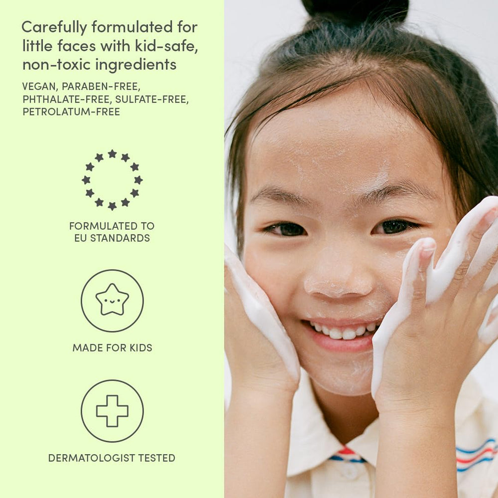 Evereden Kids Cloud Face Wash emballage enfant au design ludique.