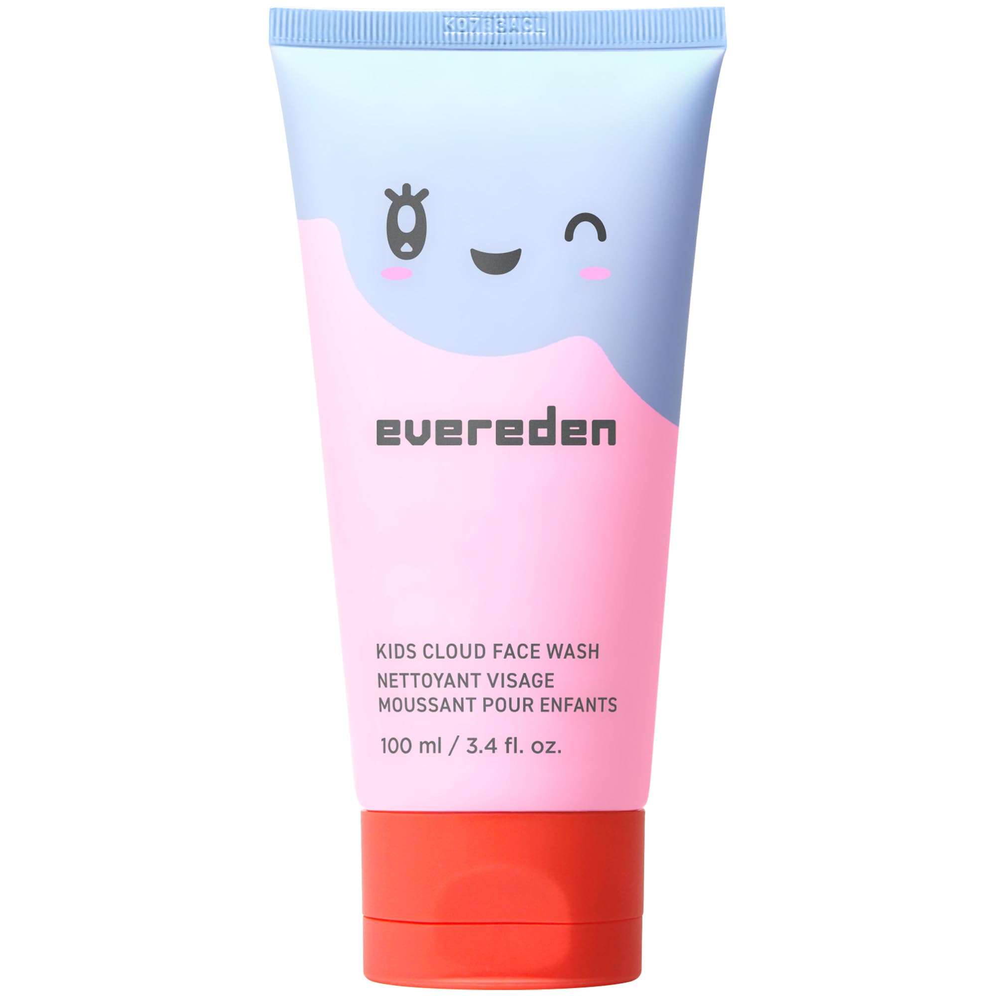 Evereden Kids Cloud Face Wash sorbet tropical, texture légère pour peau sensible.