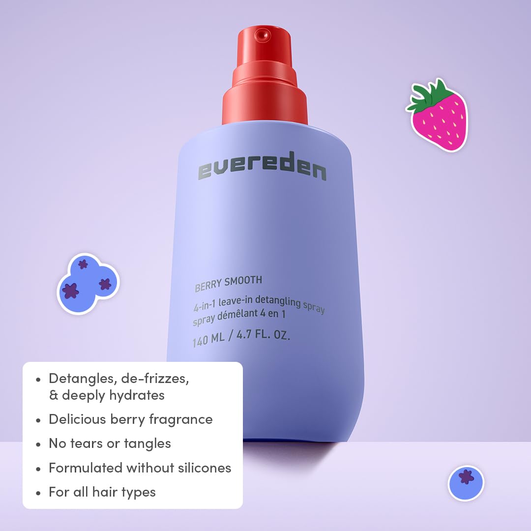 Evereden Detangler Spray: brume légère prête à démêler sans tirer