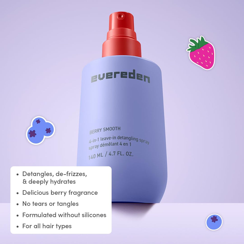 Evereden Detangler Spray: brume légère prête à démêler sans tirer