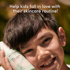 Creamy texture on skin demonstrates easy spread of Evereden lotion