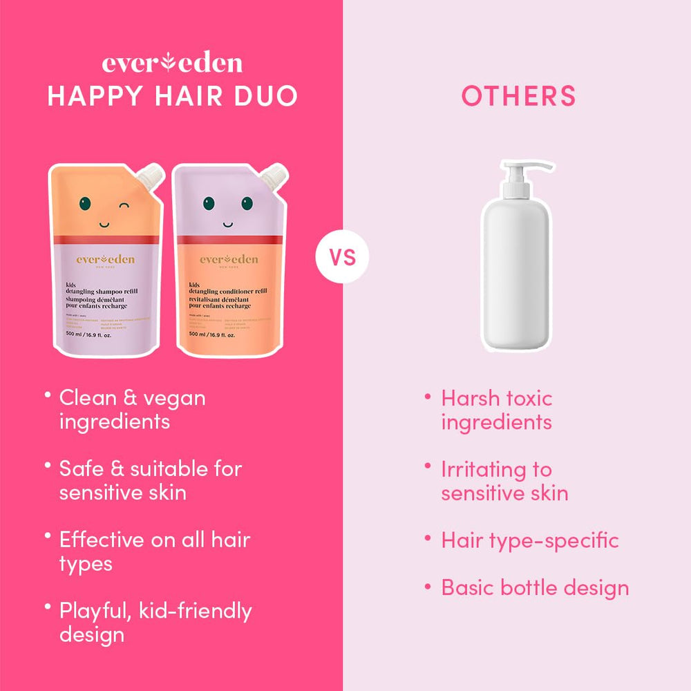 Evereden Shampoing Kids huile d’argan nourrissante pour cheveux.
