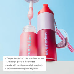 Evereden Kit Brillant Teinte Rouge-Rose – deux teintes pour varier les looks.