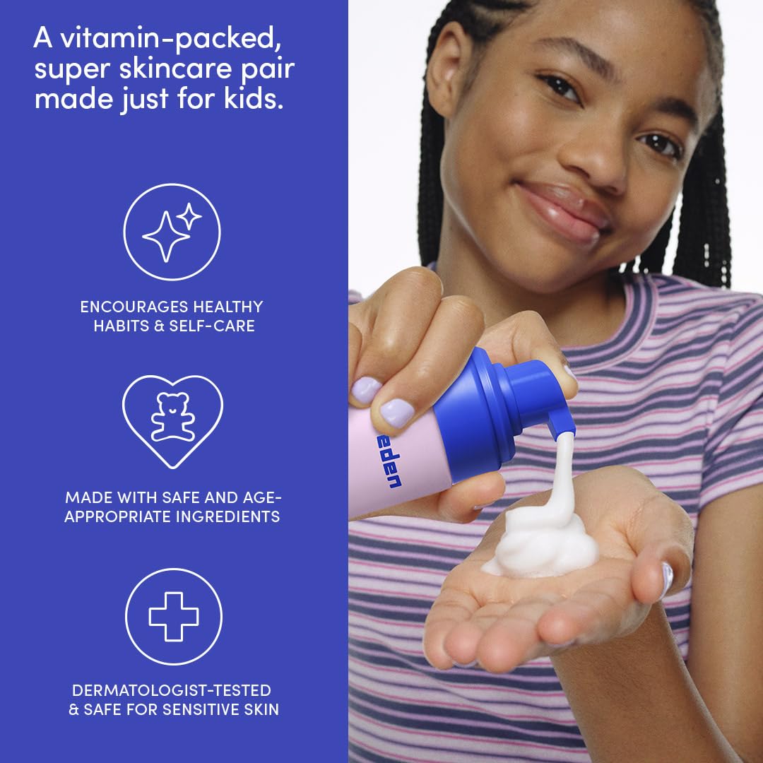Evereden lave‑visage multivitaminé enfant, nettoyage doux et nourrissant.