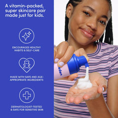 Evereden lave‑visage multivitaminé enfant, nettoyage doux et nourrissant.