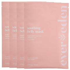 Evereden Masque Ventre apaisant, texture creme hydratante pour peau sensible.