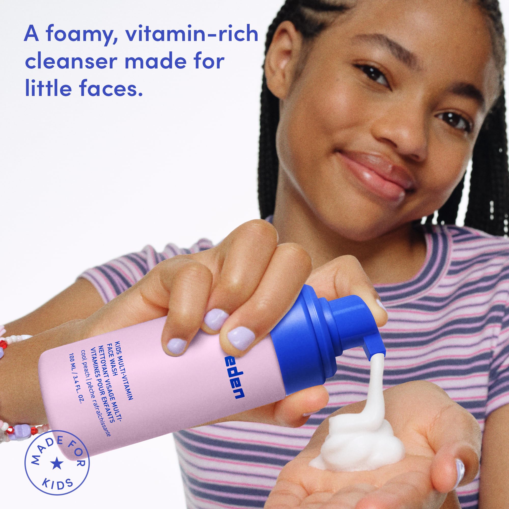 Nettoyage doux pour peau sensible des enfants sans irritation