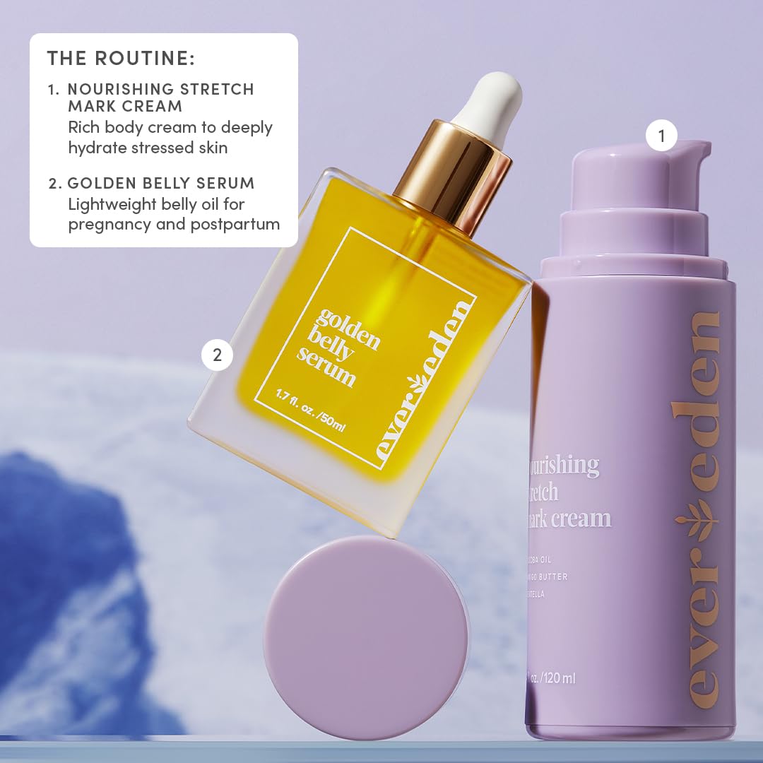 Evereden Sérum Ventre Doré — sans toxines, vegan et hypoallergénique pour ventre.