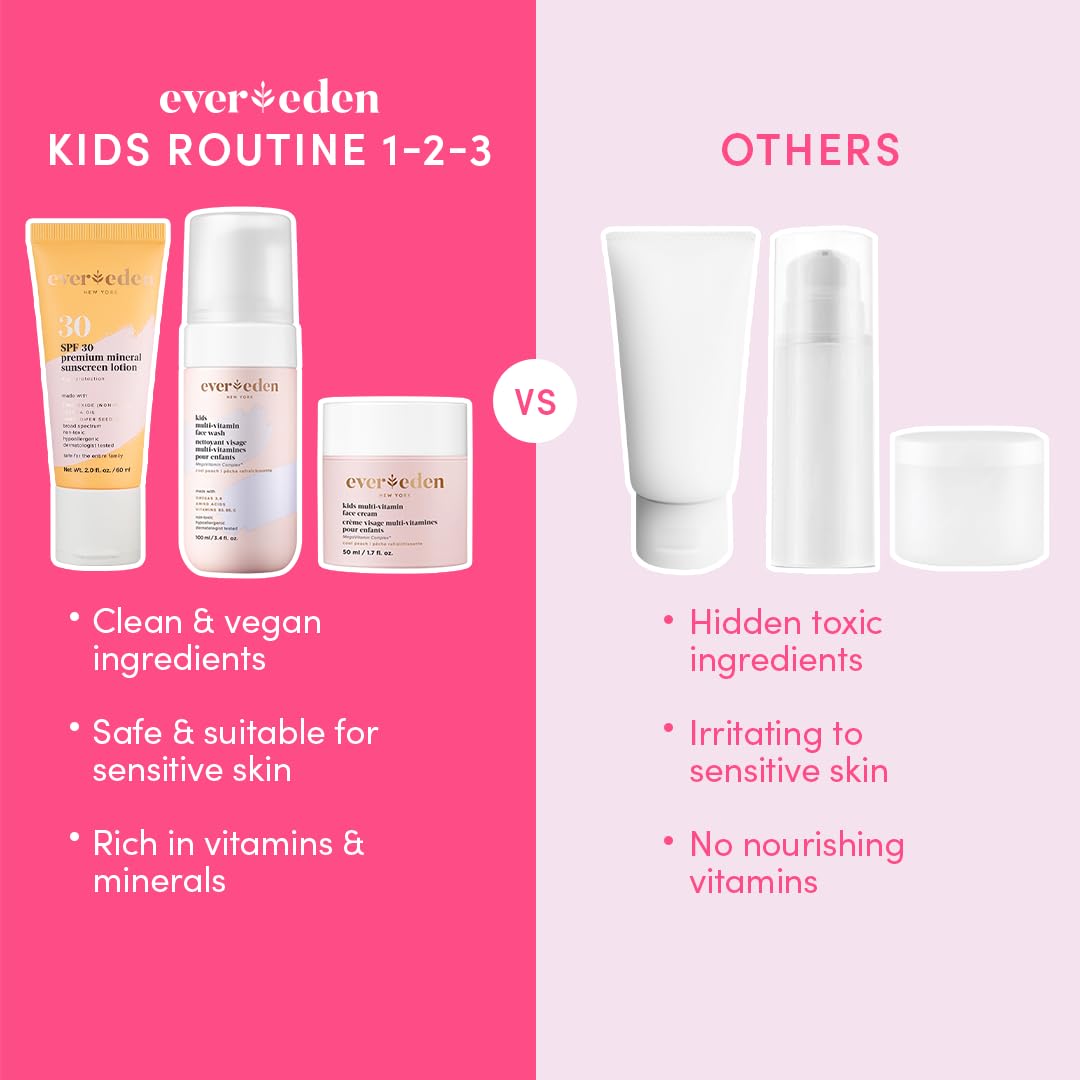 Evereden soin enfant sans sulfates: douceur adaptée à tous les types de peau.