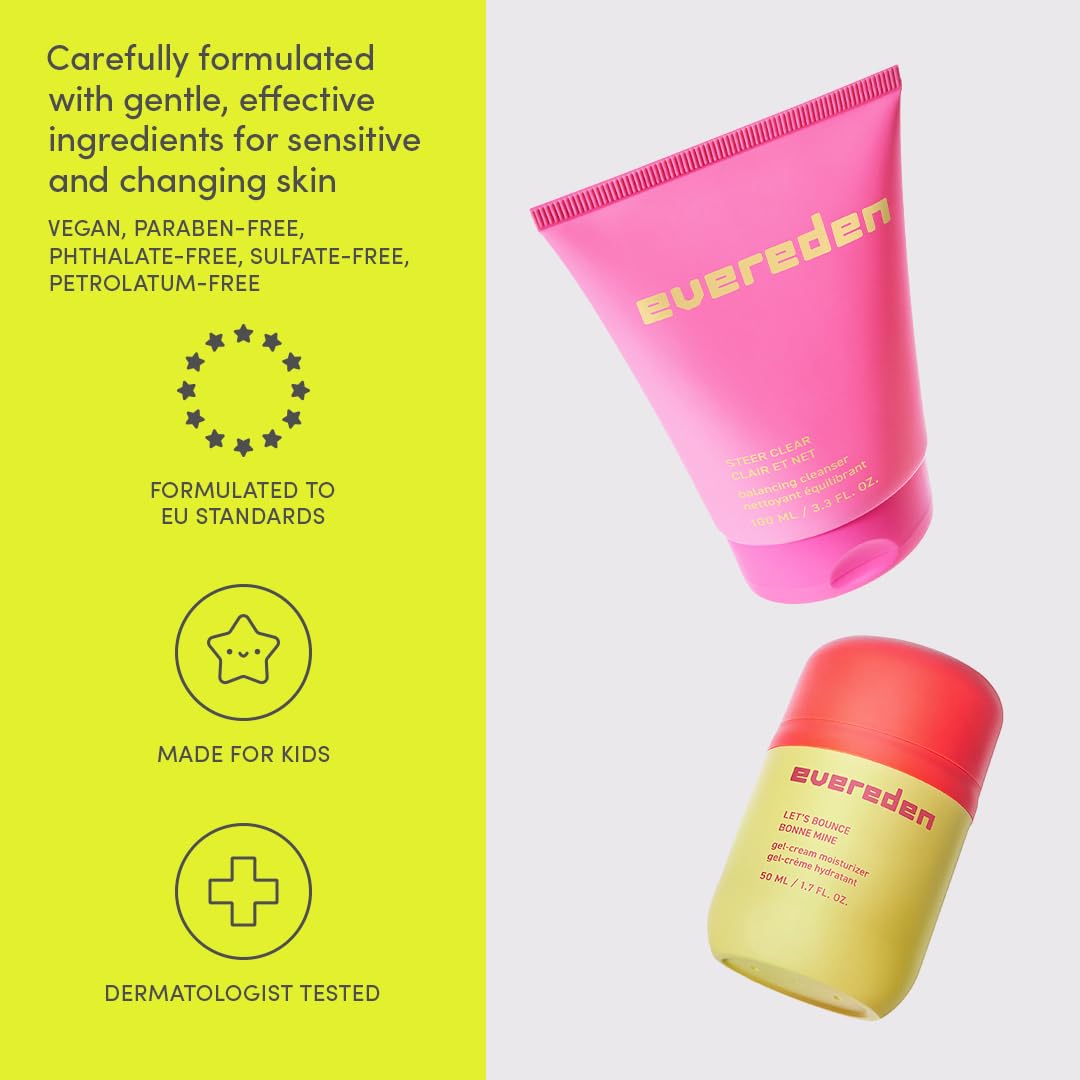 Evereden Steer Clear Jelly Cleanser foamy lather for gentle cleansing.