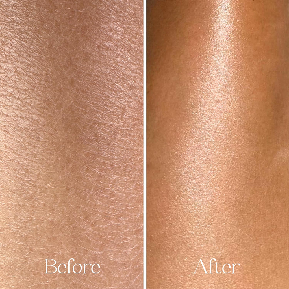 Texture sèche d’Everist Body Oil Spritz rend la peau douce et satinée sans gras.
