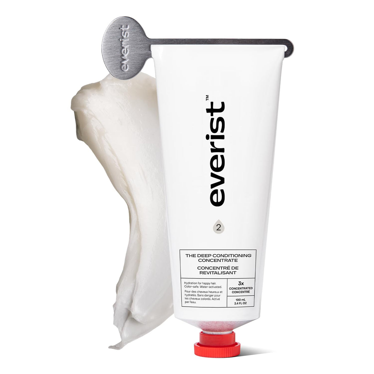 Everist Concentrate — bouteille du soin polyvalent pour cheveux secs et abîmés.