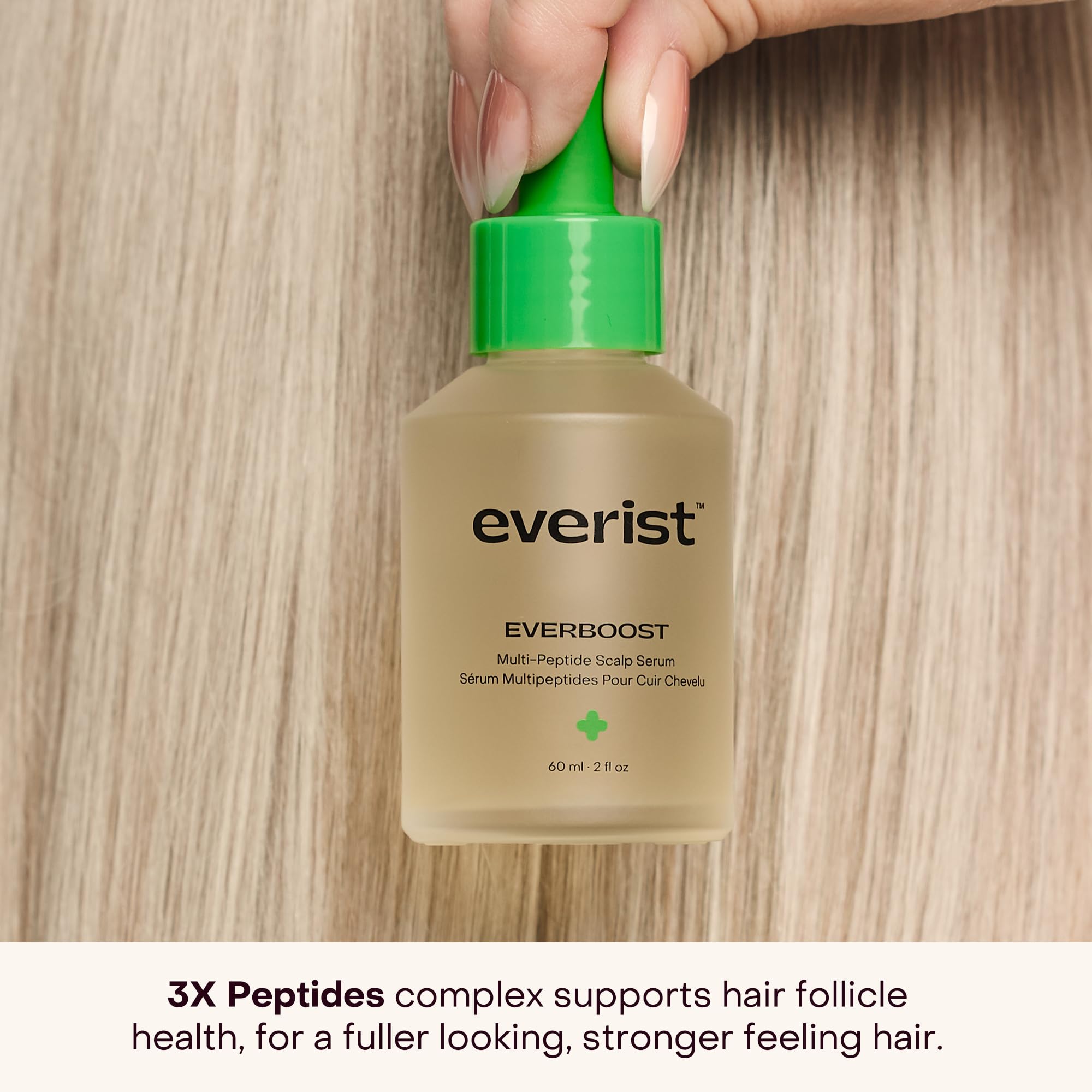 Everist EverBoost Serum Application Cuir Chevelu: encourager une meilleure circulation et confort.