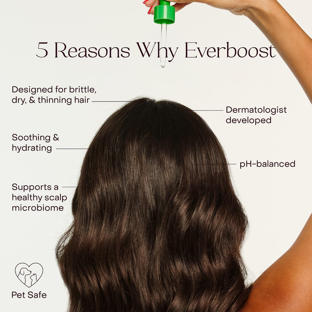 Everist EverBoost Serum Ingredient Peptides: concentration ciblée grâce aux peptides pour le cuir chevelu.