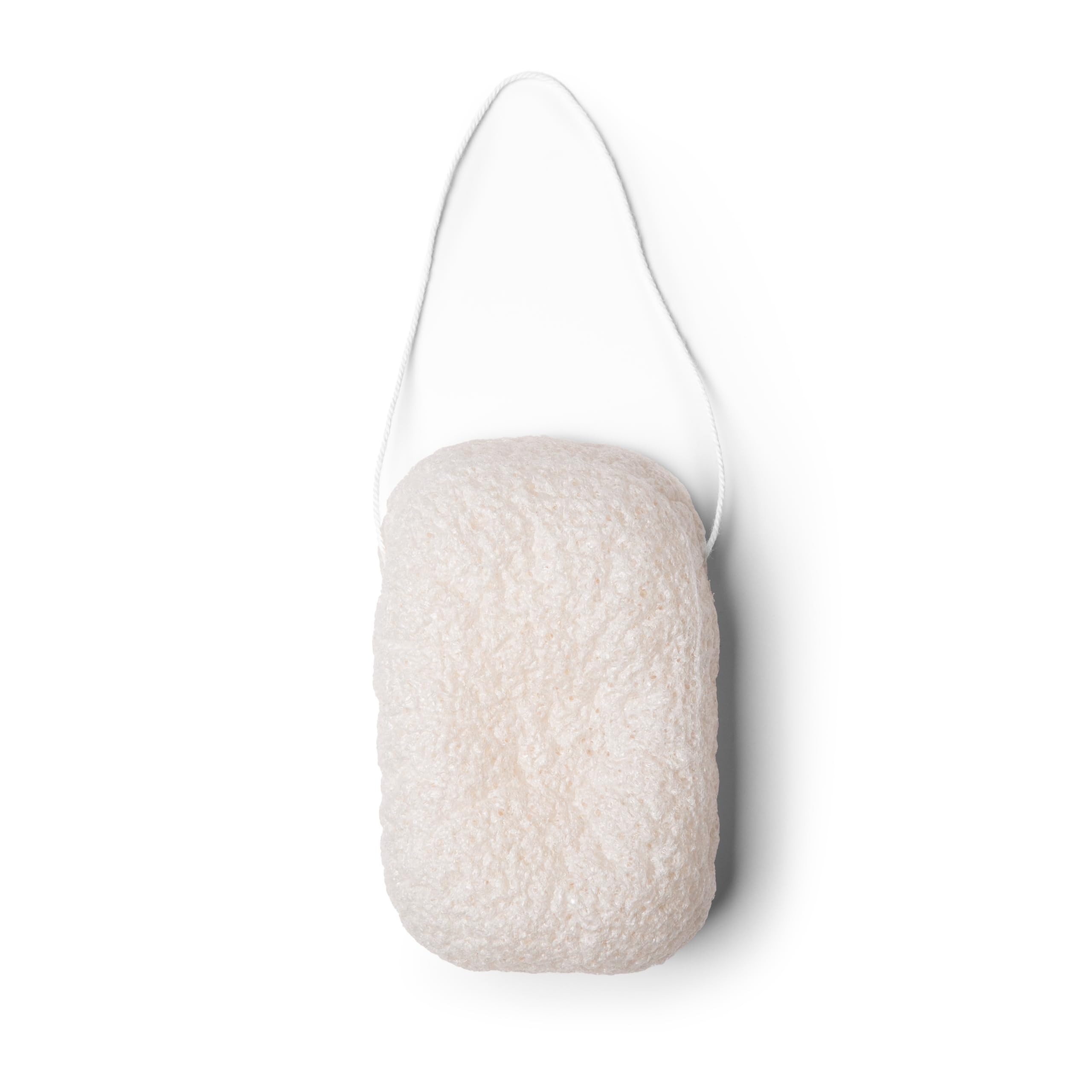 Éponge Everist konjac associée au Concentré Douche pour une routine complète.