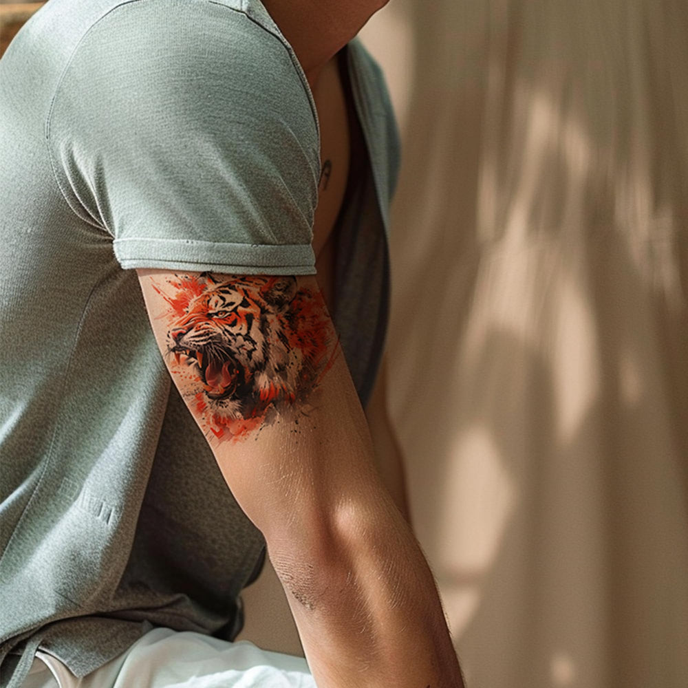 Everjoy tatouage temporaire mise-en-scène – motifs variés pour personnalisation estivale.