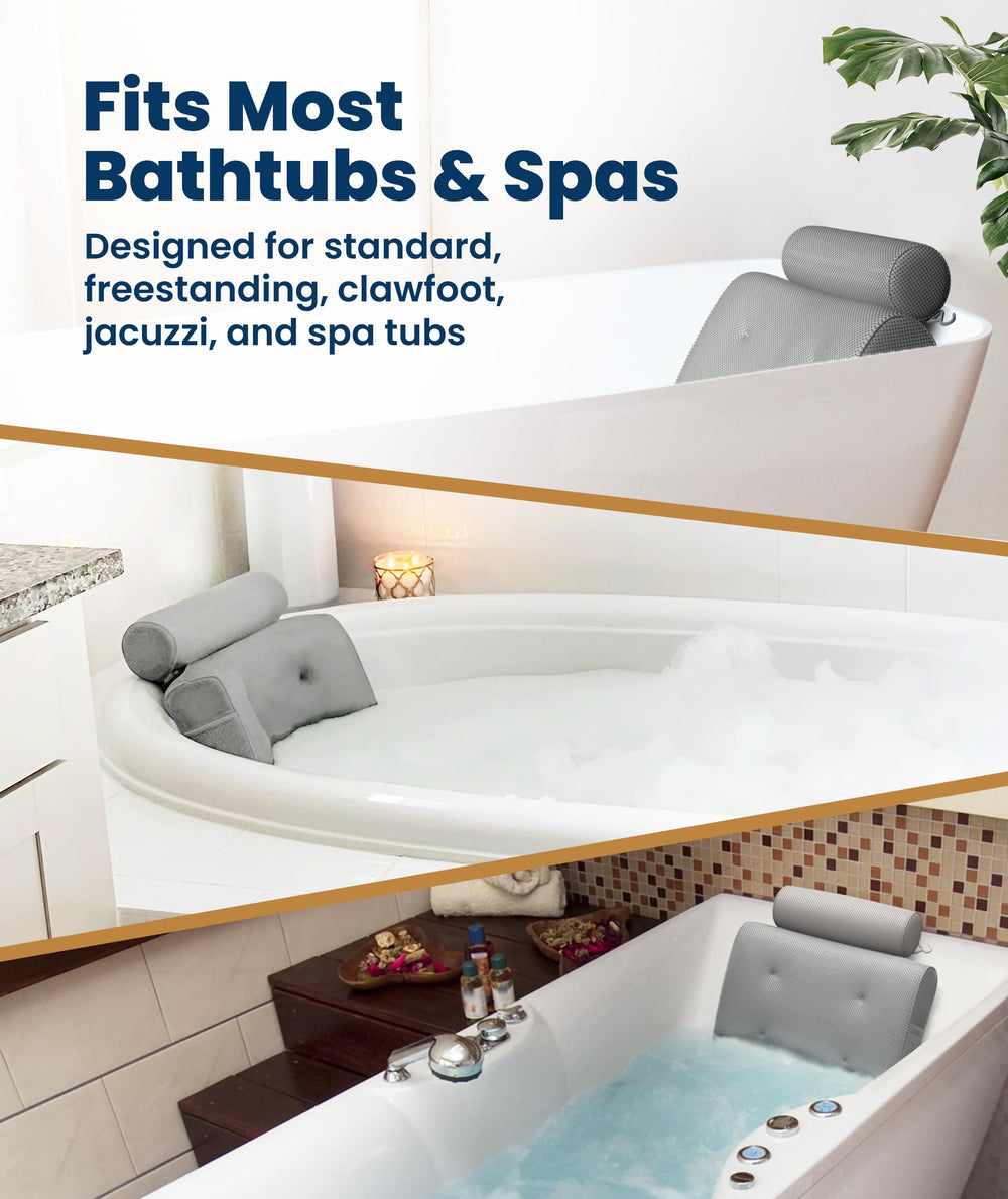 Everlasting Comfort oreiller-baignoire maille-respirante pour séchage rapide