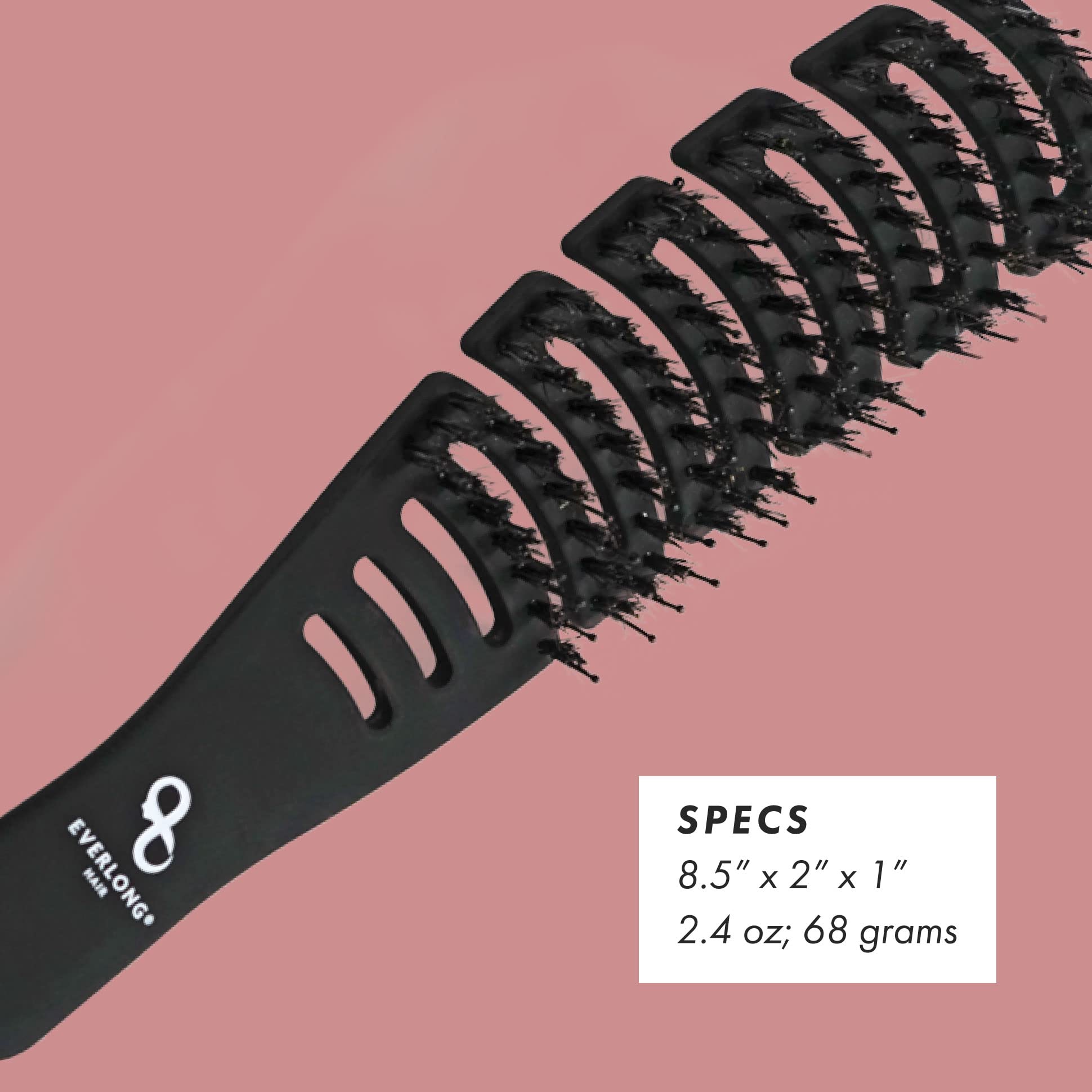 Everlong brosse tête ergonomique : prise en main confortable.