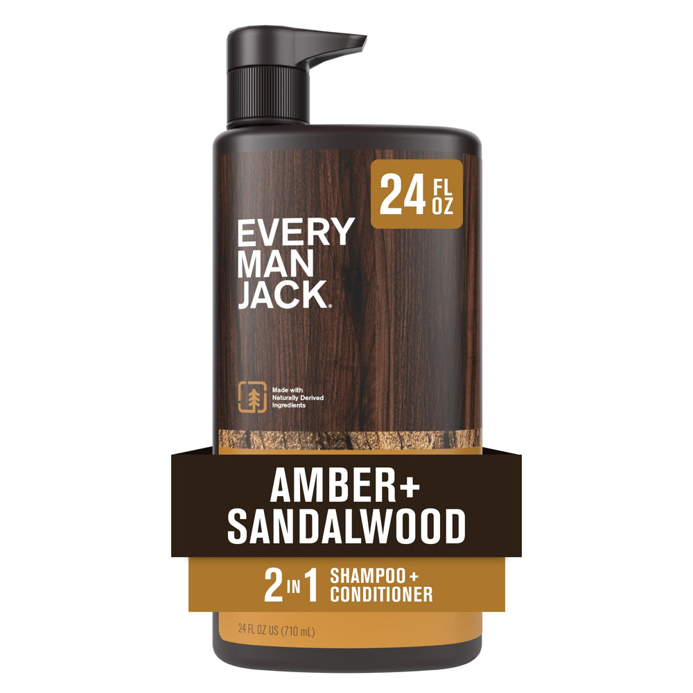 Every Man Jack Ambre Santal – bouteille élégante et parfum masculin durable.