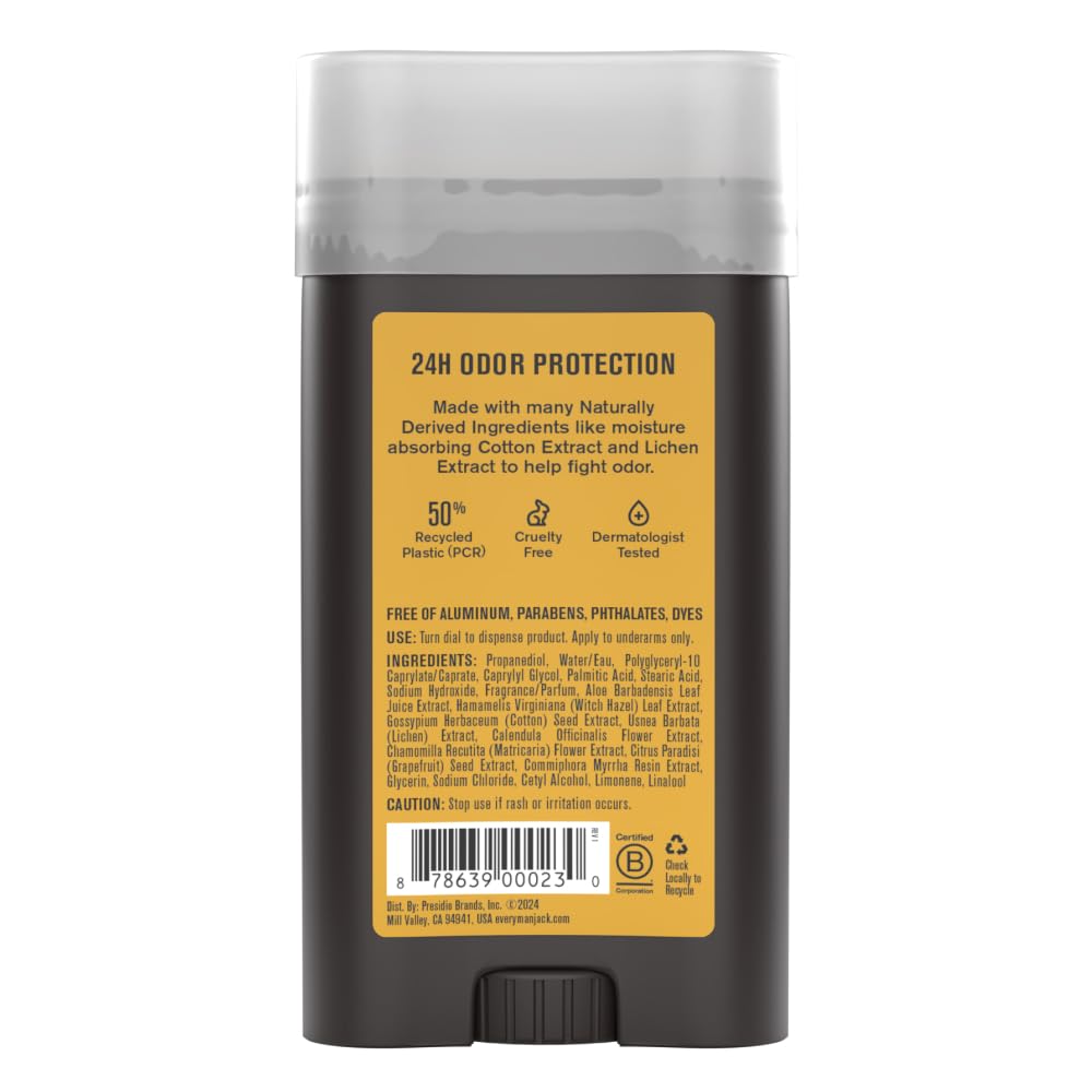 Every Man Jack Amber + Sandalwood offre une expérience sensorielle boisée au quotidien.