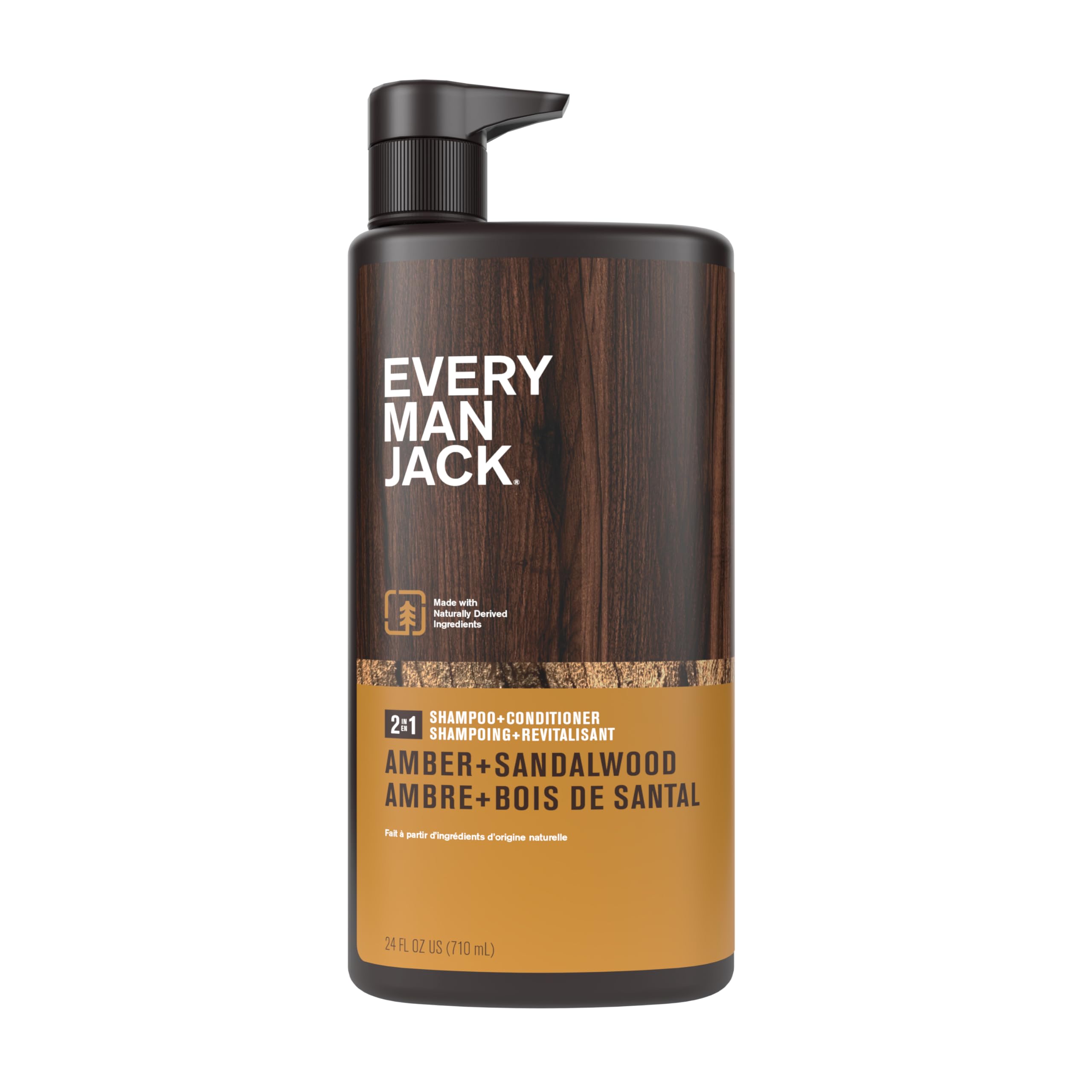 Every Man Jack Ambre Santal – fabriqué aux États‑Unis et certifié B Corp.