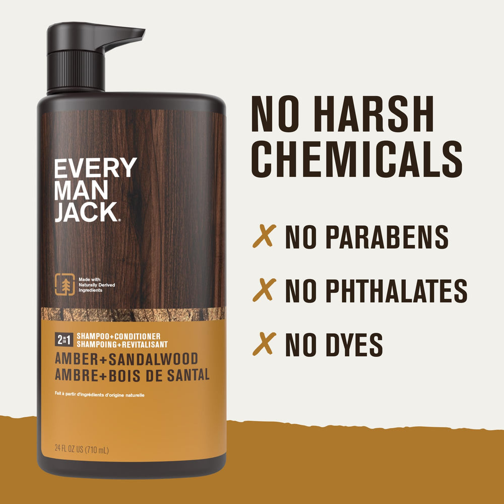 Every Man Jack Ambre Santal – protéines de blé renforçant les cheveux.