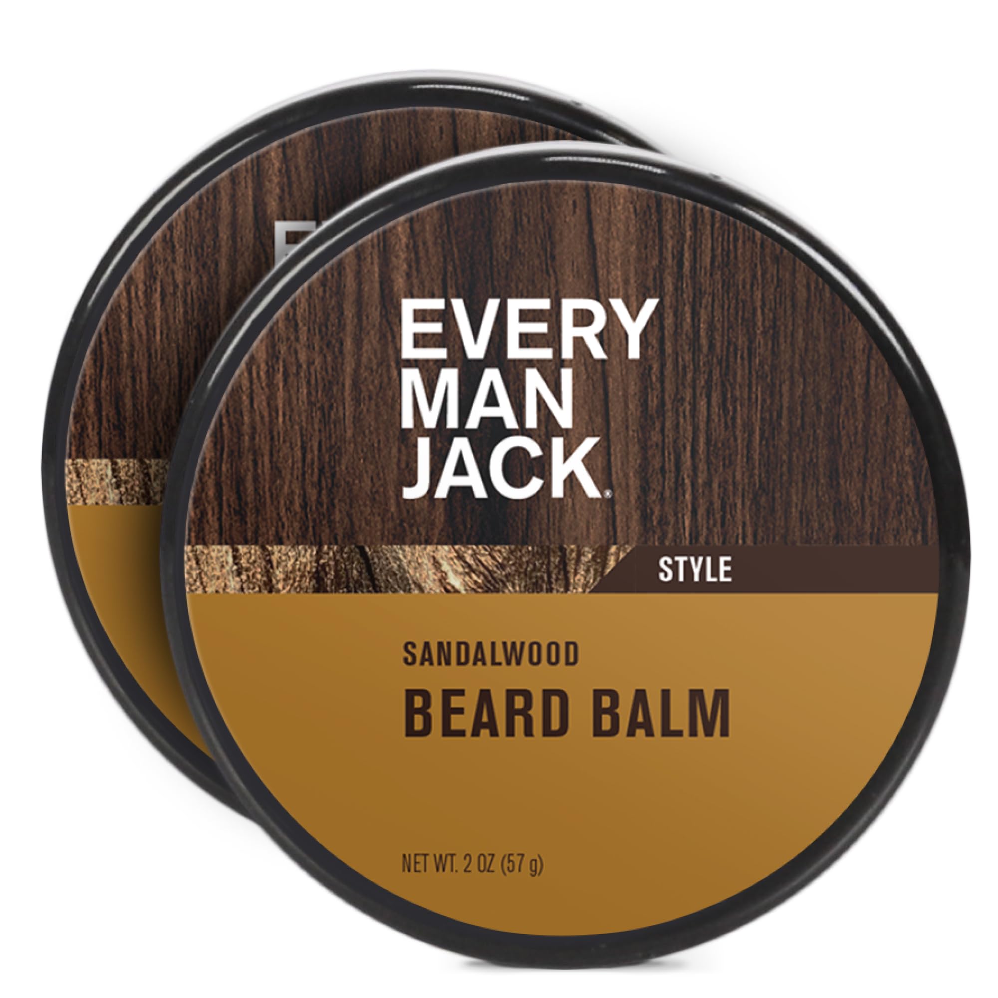 Every Man Jack Barbe Balm Santal Bois – emballage élégant et pratique pour le rangement.