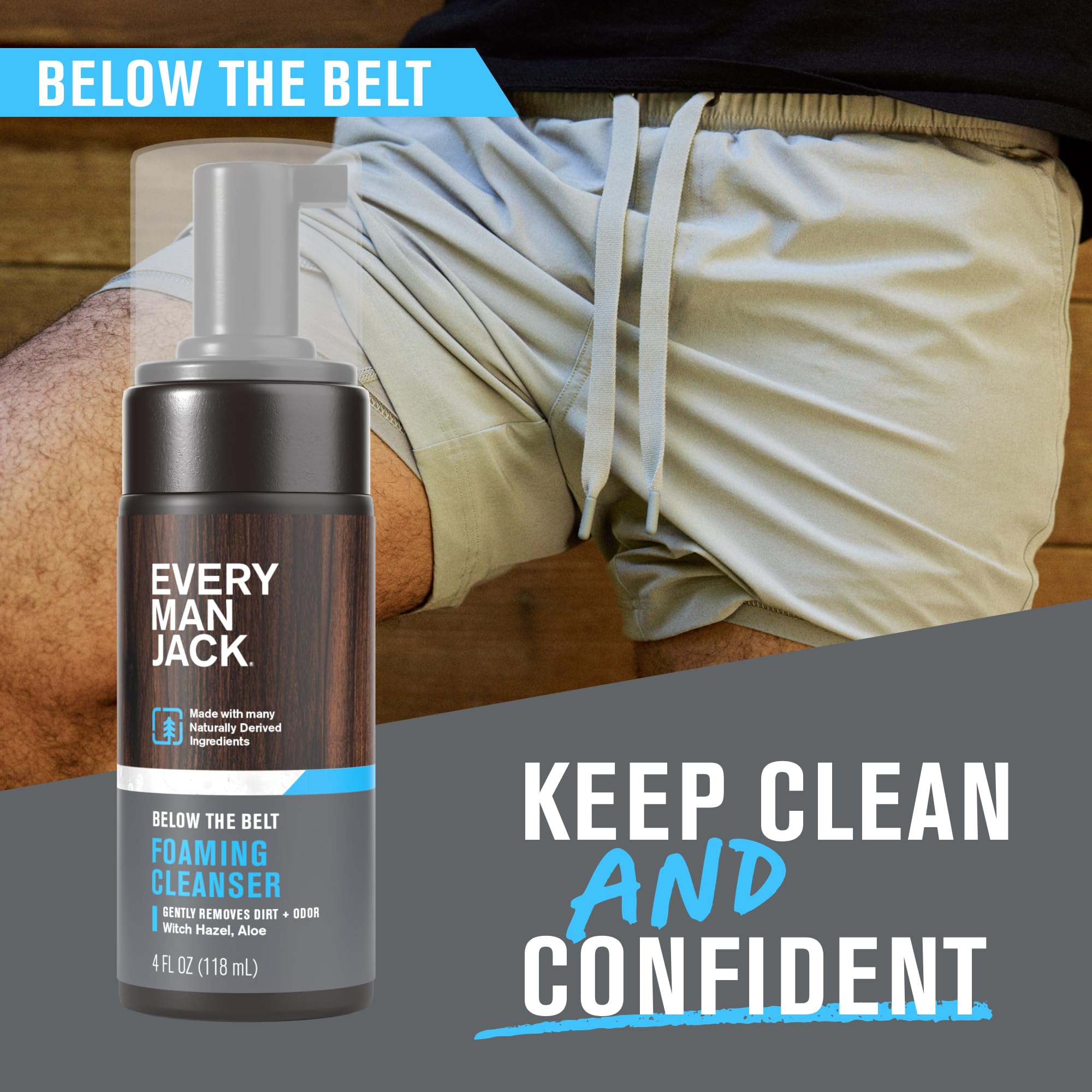 Every Man Jack bouteille compacte: solution pratique pour la routine intime.
