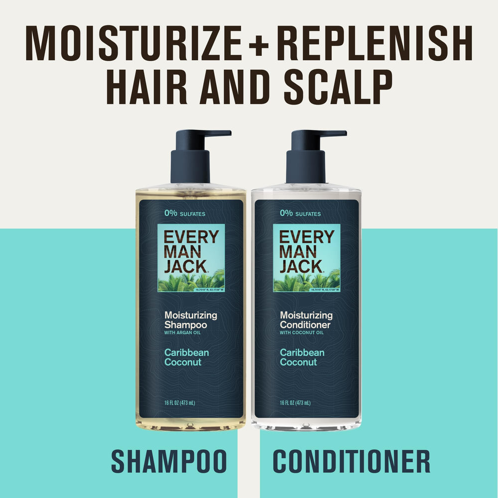Every Man Jack Après-shampoing Caribbean Coconut, bouteille: démêlage facile et douceur durable