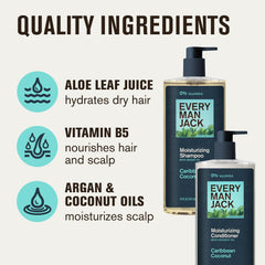 Every Man Jack Shampoing Caribbean Coconut, mousse généreuse et nettoyage en douceur