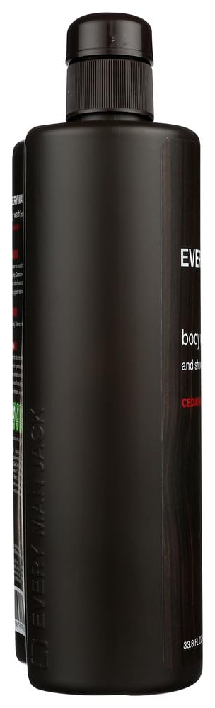 Bouteilles gel douche Every Man Jack Cedarwood prêtes pour la routine masculine quotidienne