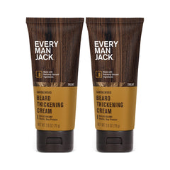 Every Man Jack crème épaisse barbe bouteille avec texture naturelle et sans résidu.