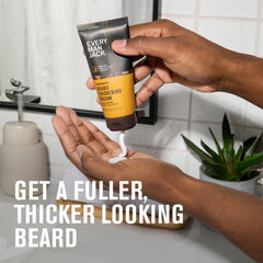L’apparence de densité accrue sur la barbe après l’utilisation de la crème.