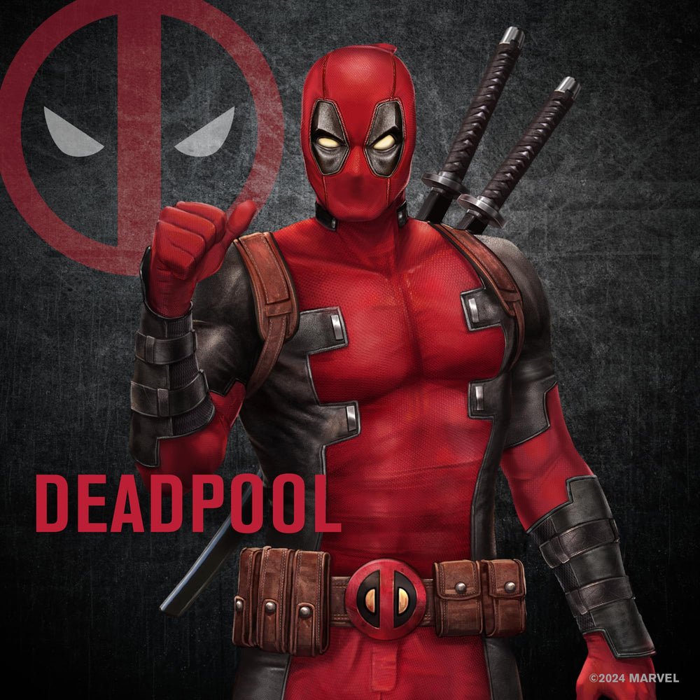Coffret Marvel Deadpool, cadeau parfait pour les fans.