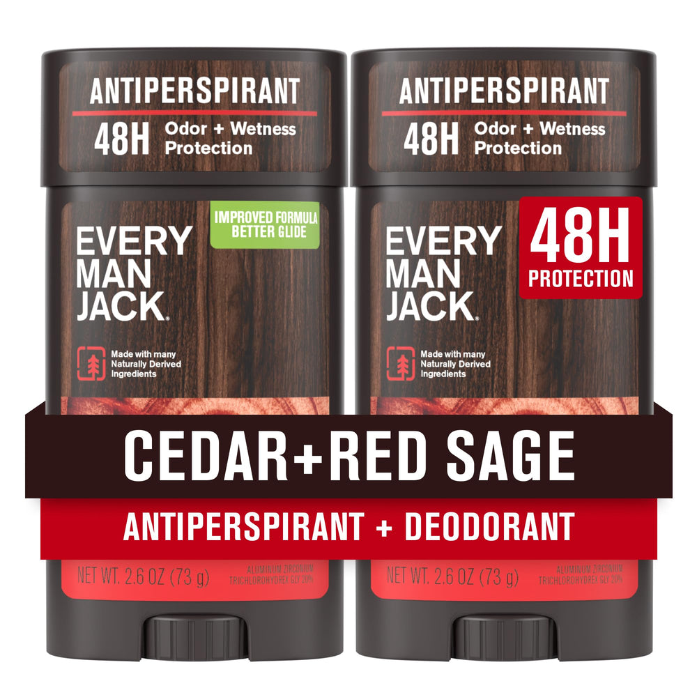 Every Man Jack déodorant Cèdre Sauge en bouteille, protection durable.