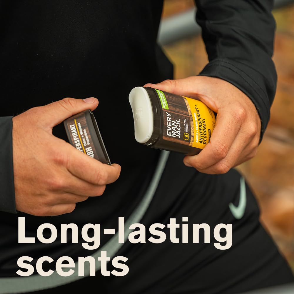 Every Man Jack Amber et Santal, emballage recyclable avec 50% PCR