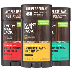 Every Man Jack - trio d'antitranspirant avec emballage écoresponsable.