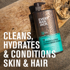 Every Man Jack mousse-douche 3-en-1 — nettoie et hydrate en une seule étape.