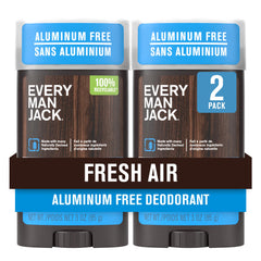 Every Man Jack Fresh Air stick: déodorant solide à protection durable sans aluminium.
