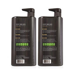 Versement du gel douche Every Man Jack bois de santal, pratique et facile à doser.