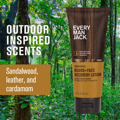 Every Man Jack – ingrédients naturels huile de coco et hamamélis pour barbe et peau.