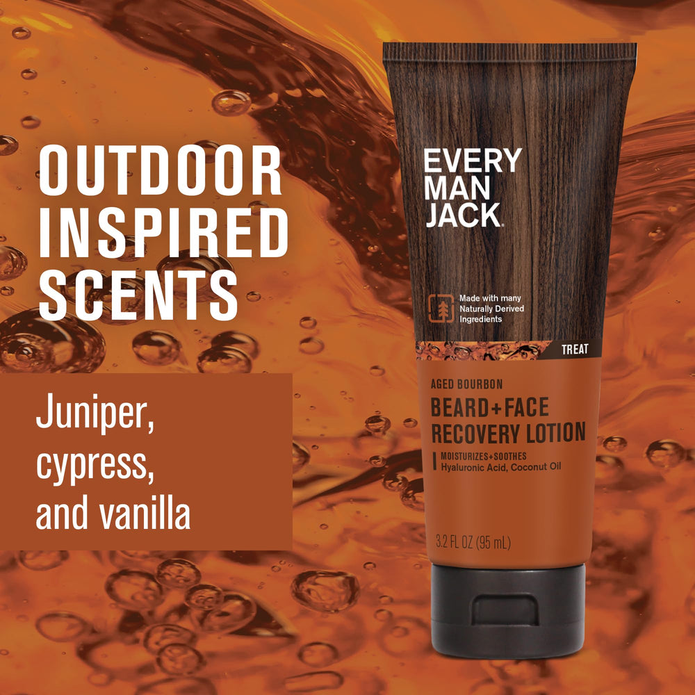 Every Man Jack – texture crème légère avec absorption rapide.