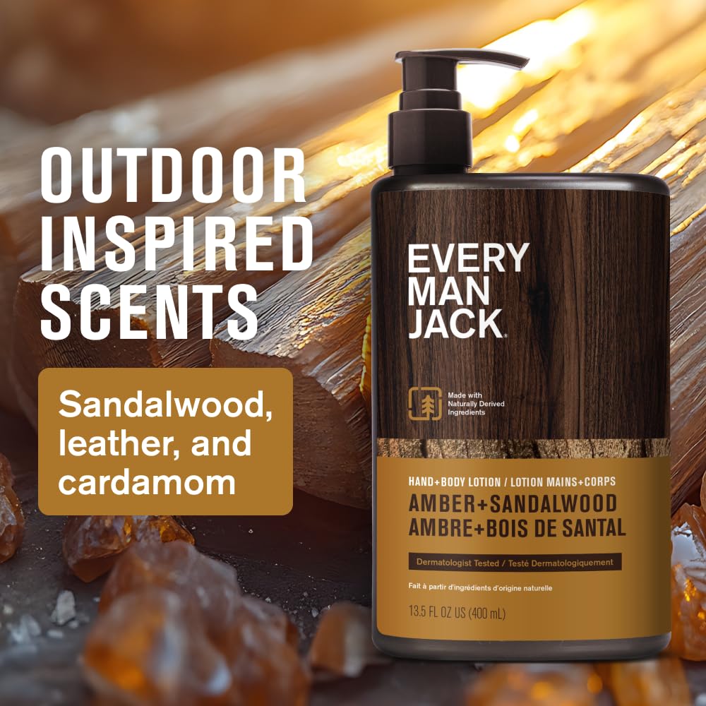 Utilisation mains et corps avec hydratation discrète Every Man Jack