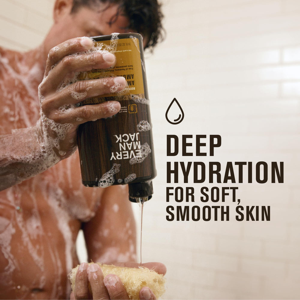 Mousse nettoyante coco-bois flotté d'Every Man Jack pour nettoyage en douceur.