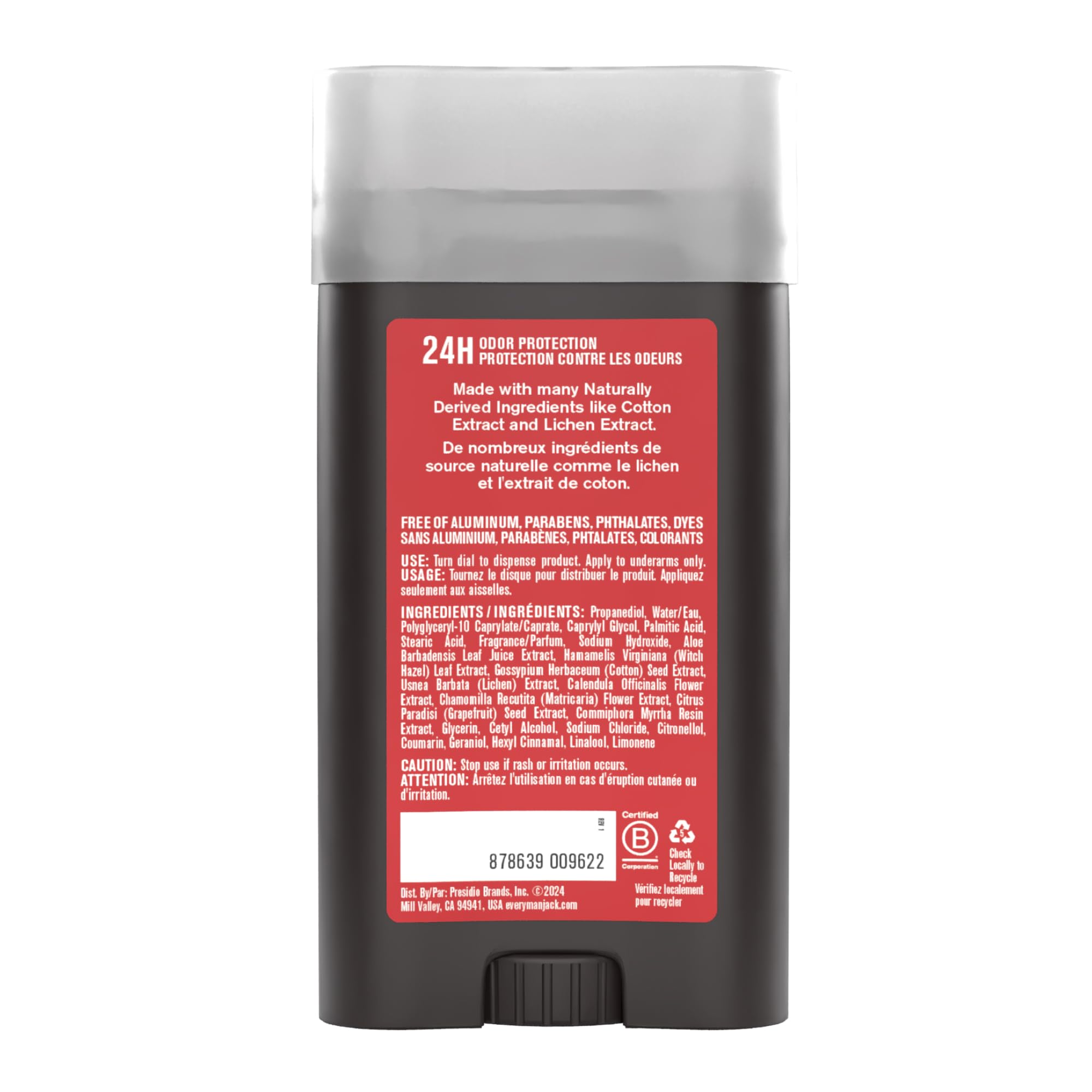 Every Man Jack notes de cèdre et sauge pour une routine fraîche et naturelle.