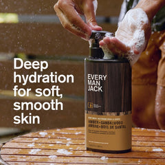 Mousse riche et généreuse qui enveloppe la peau pendant la douche.