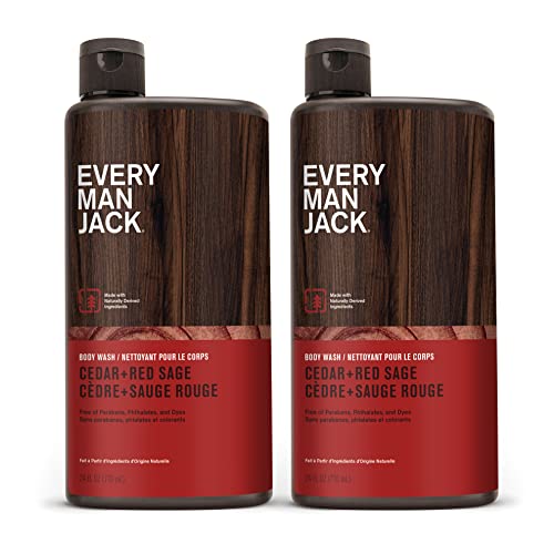 Every Man Jack – douche quotidienne cèdre-sauge rouge, rituel rafraîchissant.