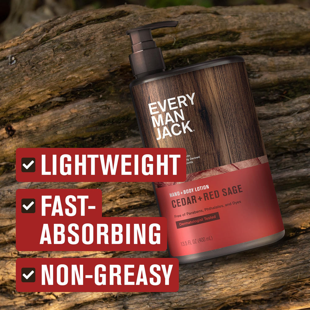 Every Man Jack: bouteille double pack, soin hydratant pratique.