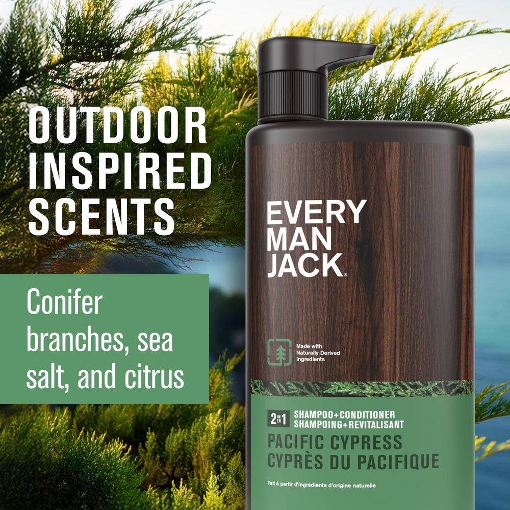 Tensioactifs coco du shampooing Every Man Jack Pacifique Cypress.