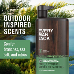 Tensioactifs coco du shampooing Every Man Jack Pacifique Cypress.